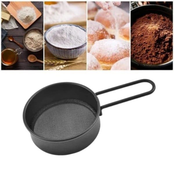Set cafea portabil, Quasar & Co.®, cu filtru cafea, latiera, lingurita dozatoare, sita, stilou si matrite decorare, 600 ml, otel inoxidabil, negru - imagine 10