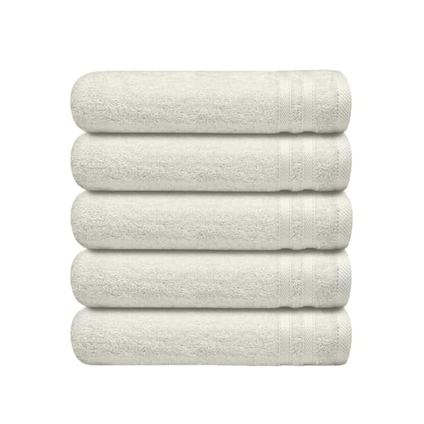 Set 5 prosoape de maini, Nautica Crew, 100% bumbac, 550 g/mp, 50 x 30 cm, ivoire Prosoape baie 2025-03-14 2