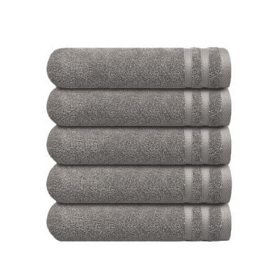 Set 5 prosoape de maini, Nautica Crew, 100% bumbac, 550 g/mp, 50 x 30 cm, gri 5 Set 5 prosoape de maini, Nautica Crew, 100% bumbac, 550 g/mp, 50 x 30 cm, gri 5