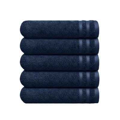 Set 5 prosoape de maini, Nautica Crew, 100% bumbac, 550 g/mp, 50 x 30 cm, bleumarin 4
