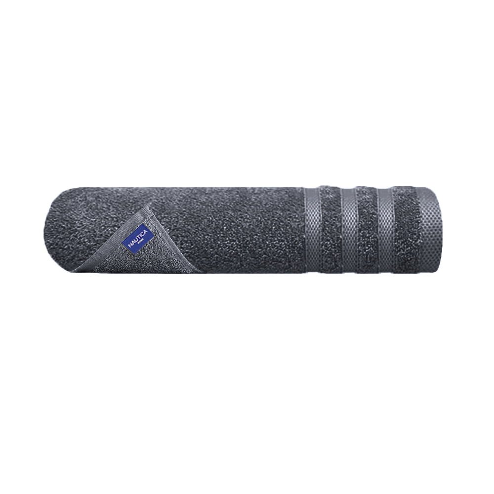 Prosop de baie, Nautica Crew, 100% bumbac, 525 g/mp, 50 x 100 cm, gri antracit