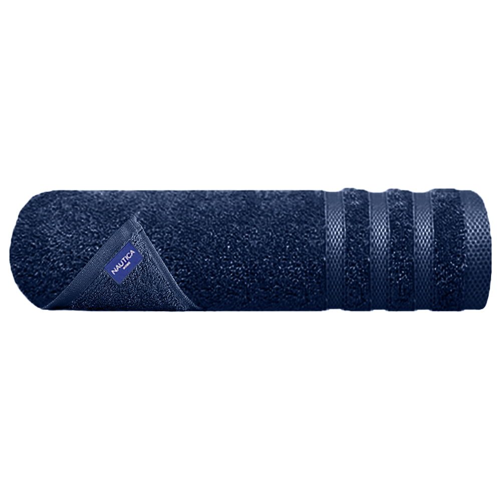 Prosop de baie, Nautica Crew, 100% bumbac, 480 g/mp, 70 x 140 cm, bleumarin
