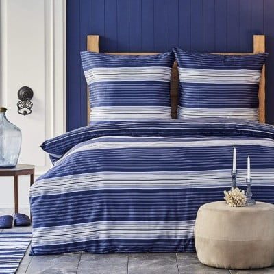 Set lenjerie de pat Nautica Moby, pat dublu, 4 piese, 100% bumbac, 240 x 260 cm, 200 x 220 cm, 2 x 50 x 70 cm 10