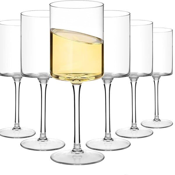 Set 6 pahare vin Quasar & Co.®, model drept, 400 ml, sticla, transparent - imagine 4