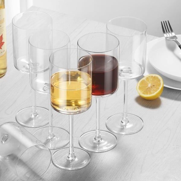Set 6 pahare vin Quasar & Co.®, model drept, 400 ml, sticla, transparent - imagine 6