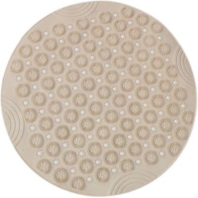 Covor de dus, Quasar & Co.®, rotund, antiderapant, cu ventuze fixare, d 55 cm, PVC, bej 7 Covor de dus, Quasar & Co.®, rotund, antiderapant, cu ventuze fixare, d 55 cm, PVC, bej 7
