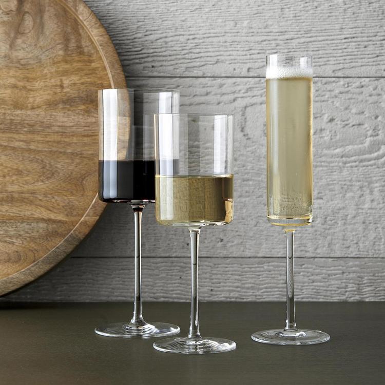 Set 12 pahare vin si sampanie, Quasar & Co.®, model drept, 6×400 ml/6×200 ml, sticla, transparent 3