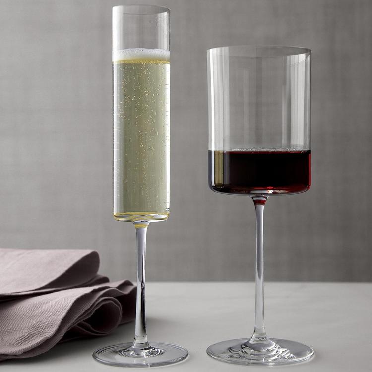 Set 12 pahare vin si sampanie, Quasar & Co.®, model drept, 6×400 ml/6×200 ml, sticla, transparent 4