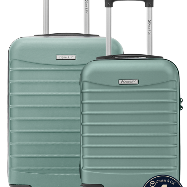 Set 2 trolere cabina, Quasar & Co.®, 40x30x20 cm cu roti detasabile si 55x38x21 cm, bagaj de mana, troller cu fermoar antifurt, cifru, maner telescopic lung, geamantan 4 roti duble 360°, valiza ABS 2.8 mm rezistent, 10kg, LINE, Turcoaz deschis 2 Set 2 trolere cabina, Quasar & Co.®, 40x30x20 cm cu roti detasabile si 55x38x21 cm, bagaj de mana, troller cu fermoar antifurt, cifru, maner telescopic lung, geamantan 4 roti duble 360°, valiza ABS 2.8 mm rezistent, 10kg, LINE, Turcoaz deschis