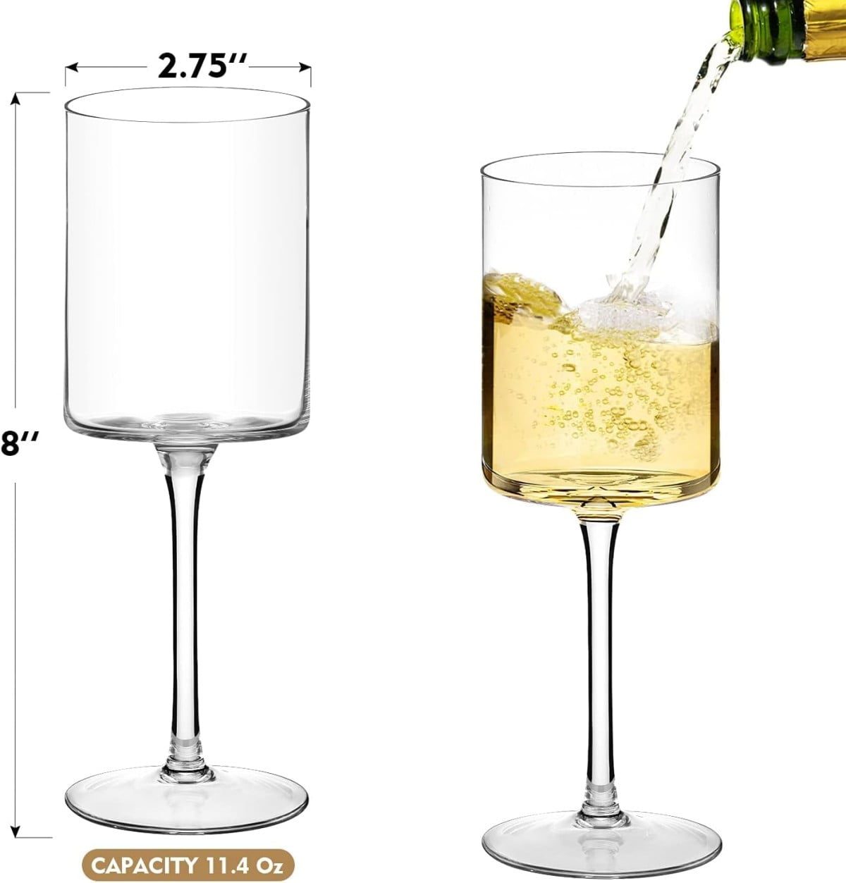 Set 6 pahare vin Quasar & Co.®, model drept, 400 ml, sticla, transparent 12