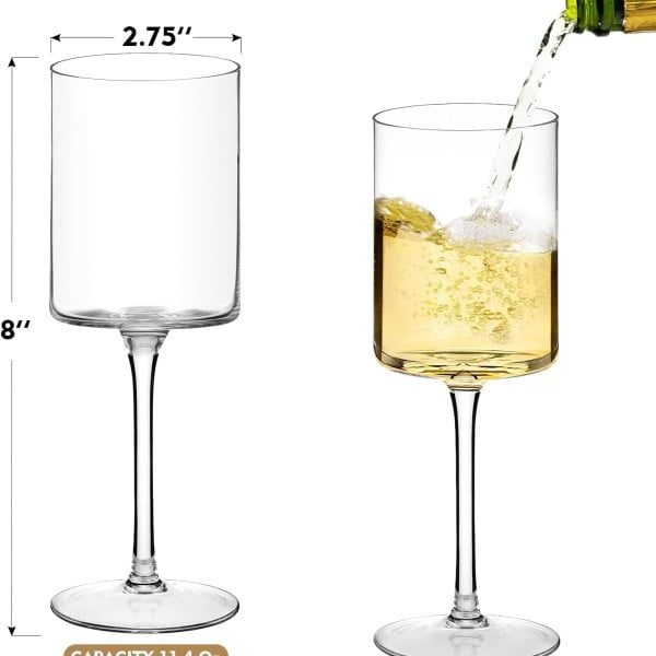 Set 6 pahare vin Quasar & Co.®, model drept, 400 ml, sticla, transparent - imagine 12