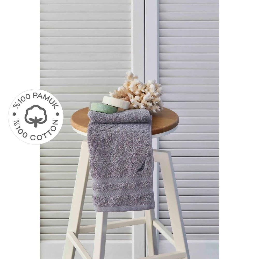 Set 5 prosoape de maini, Nautica Crew, 100% bumbac, 550 g/mp, 50 x 30 cm, gri 2 Set 5 prosoape de maini, Nautica Crew, 100% bumbac, 550 g/mp, 50 x 30 cm, gri 2