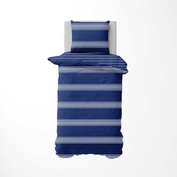 Set lenjerie de pat Nautica Moby, pat dublu, 4 piese, 100% bumbac, 240 x 260 cm, 200 x 220 cm, 2 x 50 x 70 cm - imagine 3