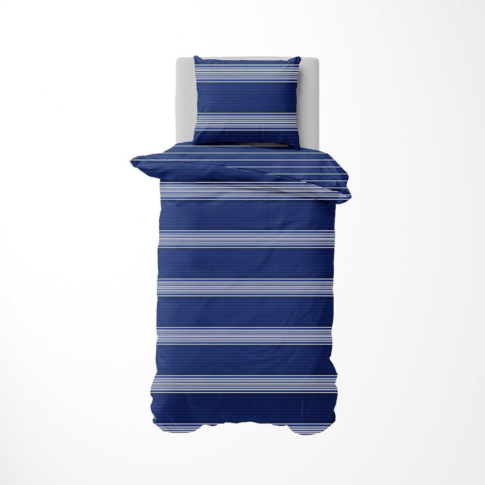 Set lenjerie de pat Nautica Moby, pat dublu, 4 piese, 100% bumbac, 240 x 260 cm, 200 x 220 cm, 2 x 50 x 70 cm 3