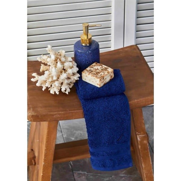 Set 5 prosoape de maini, Nautica Crew, 100% bumbac, 550 g/mp, 50 x 30 cm, bleumarin - imagine 2