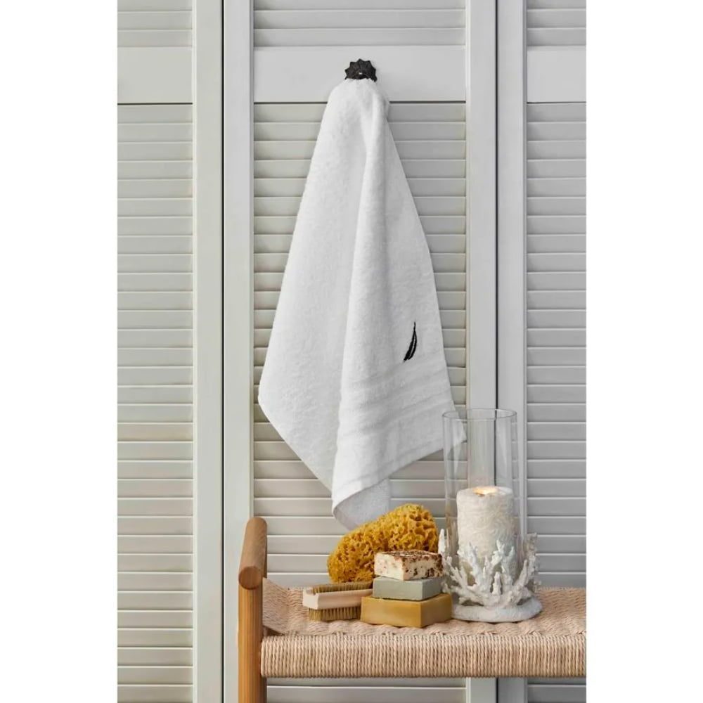 Prosop de baie, Nautica Crew, 100% bumbac, 525 g/mp, 50 x 100 cm, alb 2 Prosop de baie, Nautica Crew, 100% bumbac, 525 g/mp, 50 x 100 cm, alb 2