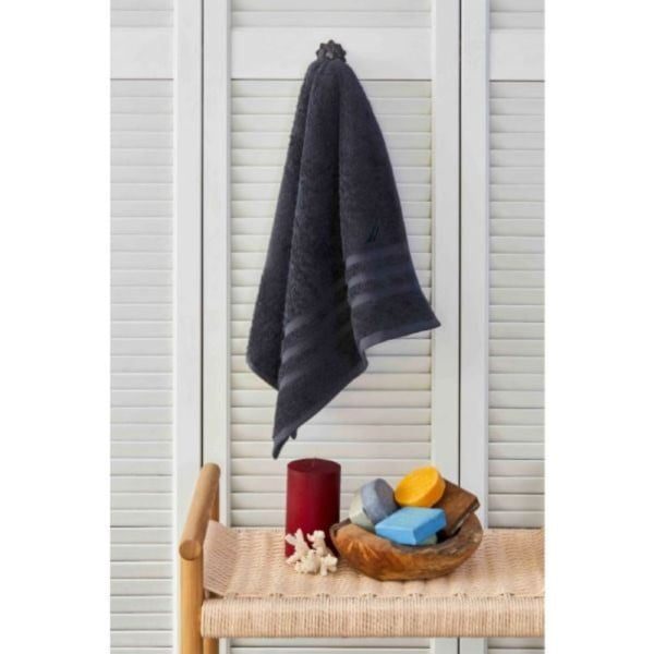 Prosop de baie, Nautica Crew, 100% bumbac, 525 g/mp, 50 x 100 cm, gri antracit - imagine 2