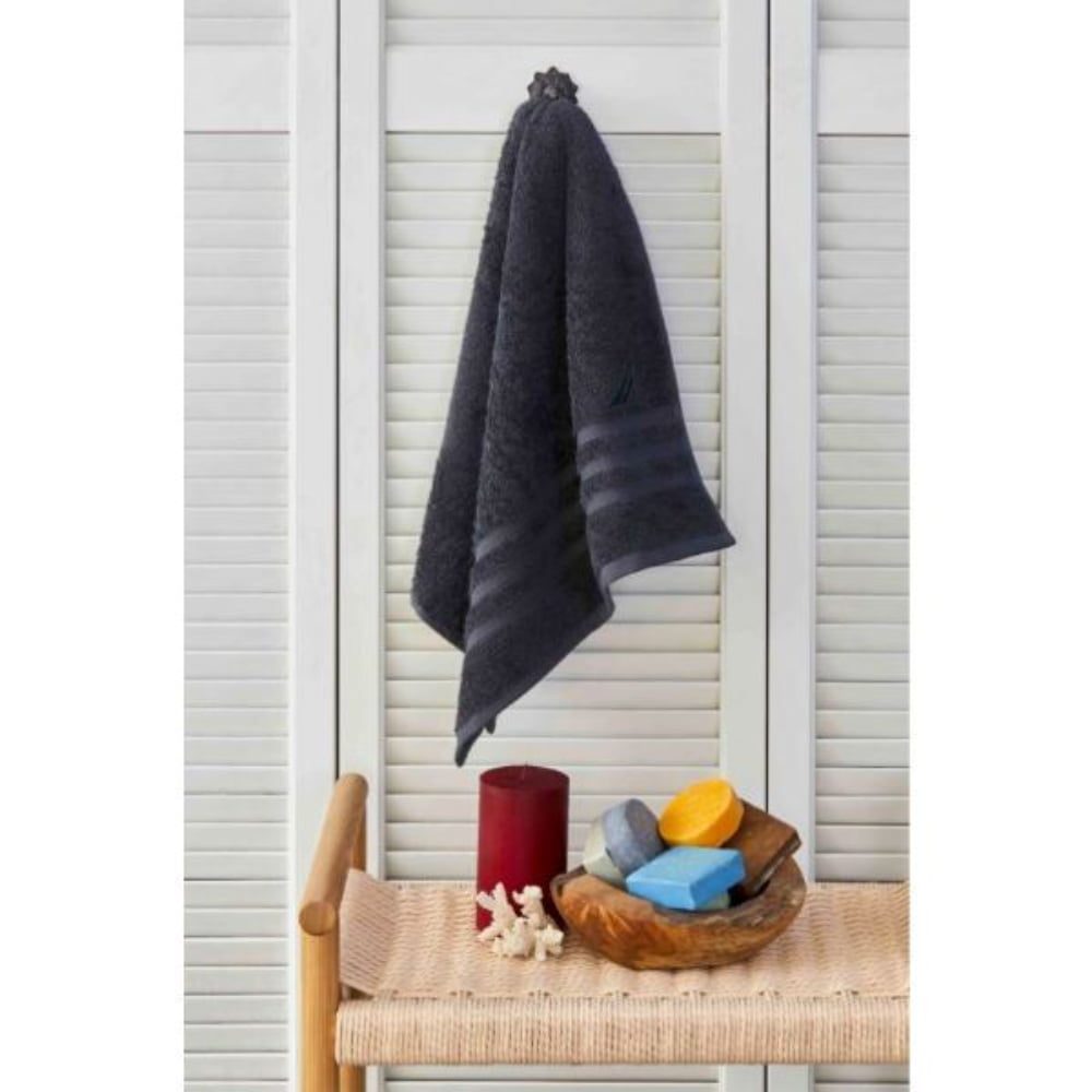 Prosop de baie, Nautica Crew, 100% bumbac, 525 g/mp, 50 x 100 cm, gri antracit 2