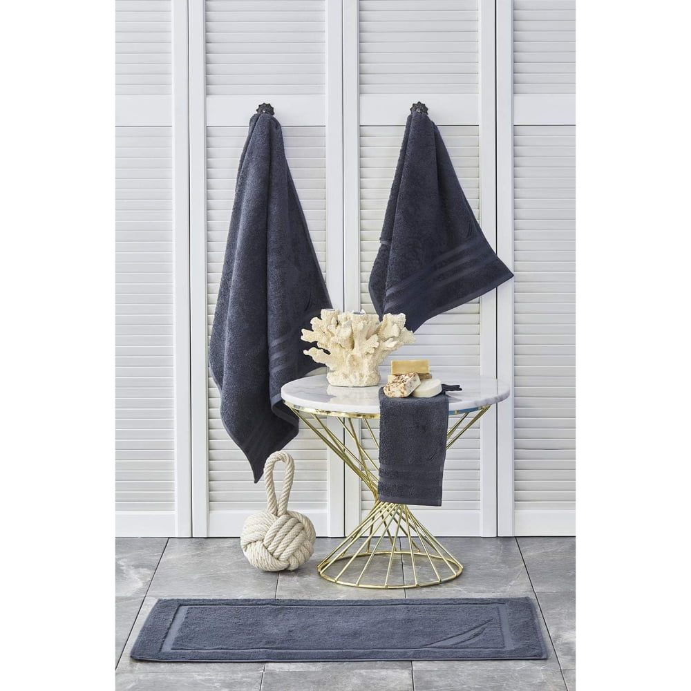 Set 5 prosoape de maini, Nautica Crew, 100% bumbac, 550 g/mp, 50 x 30 cm, gri antracit 3 Set 5 prosoape de maini, Nautica Crew, 100% bumbac, 550 g/mp, 50 x 30 cm, gri antracit 3