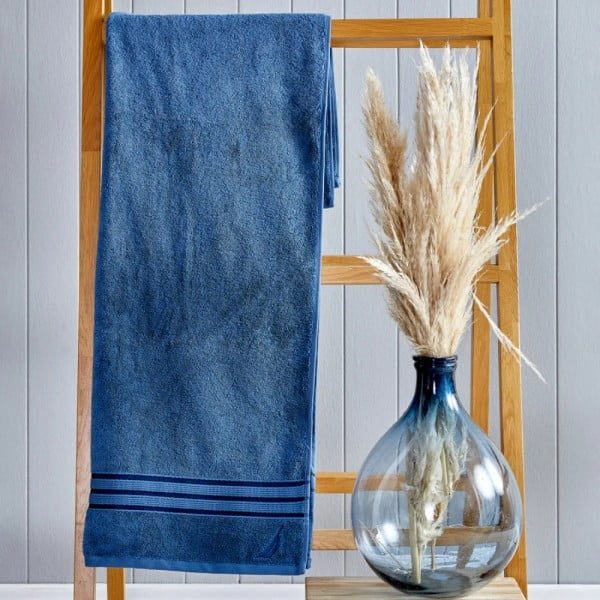 Prosop de baie, Nautica Ocean, 100% bumbac, 615 g/mp, 70 x 140 cm, albastru - imagine 3