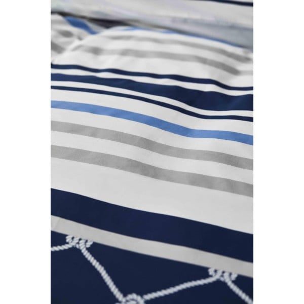 Set lenjerie de pat Nautica Knot, pat dublu, 4 piese, 100% bumbac, 240 x 260 cm, 200 x 220 cm, 2 x 50 x 70 cm - imagine 3