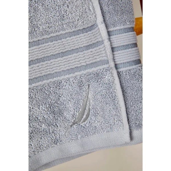Prosop de baie, Nautica Ocean, 100% bumbac, 640 g/mp, 50 x 100 cm, gri - imagine 3