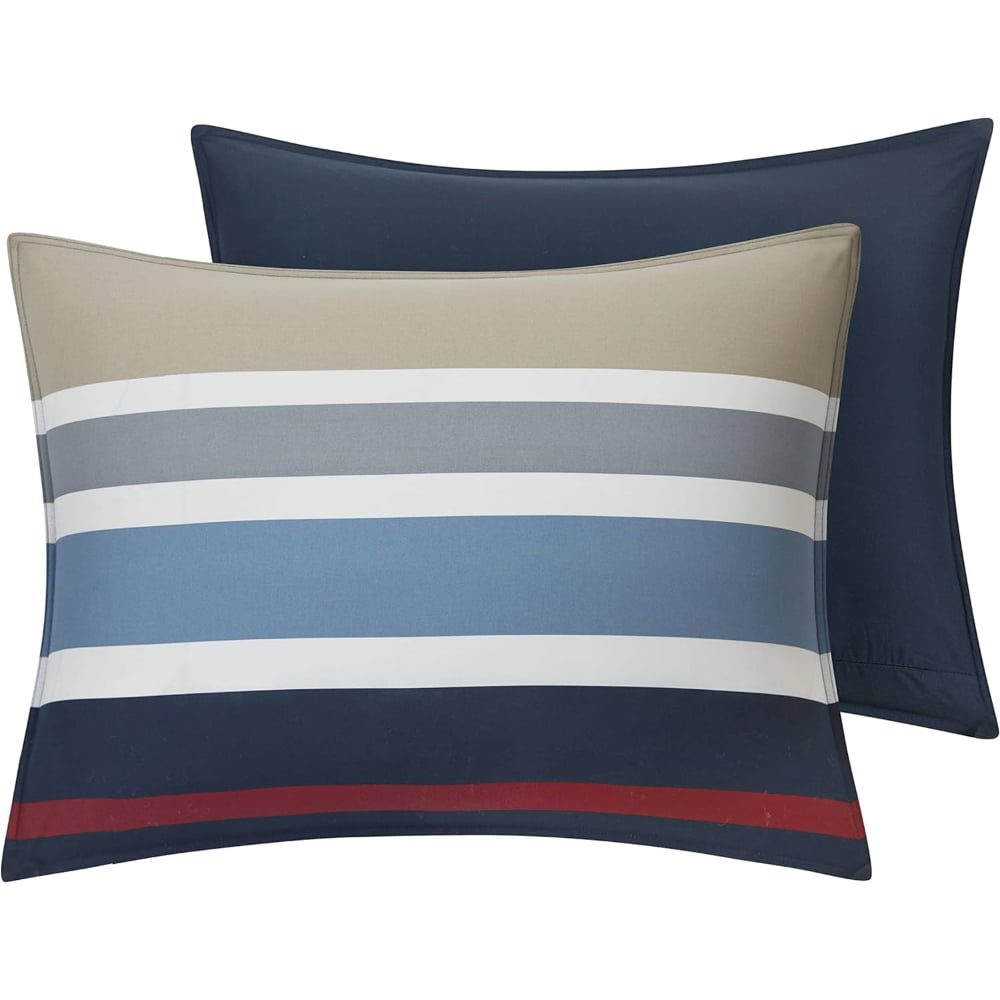 Set lenjerie de pat Nautica Bradford, pat dublu, 4 piese, 100% bumbac, 240 x 260 cm, 200 x 220 cm, 2 x 50 x 70 cm 3