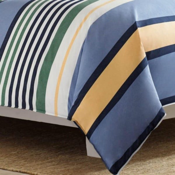 Set lenjerie de pat Nautica Dover, pat dublu, 4 piese, 100% bumbac, 240 x 260 cm, 200 x 220 cm, 2 x 50 x 70 cm - imagine 4