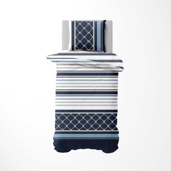 Set lenjerie de pat Nautica Knot, pat dublu, 4 piese, 100% bumbac, 240 x 260 cm, 200 x 220 cm, 2 x 50 x 70 cm - imagine 8