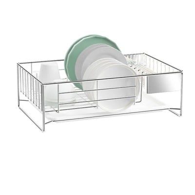 Scurgator de vase, Quasar & Co.®, cu suport tacamuri, tava scurgere, otel inoxidabil, 40.6 x 26.2 x 13 cm, argintiu 8 Scurgator de vase, Quasar & Co.®, cu suport tacamuri, tava scurgere, otel inoxidabil, 40.6 x 26.2 x 13 cm, argintiu 8