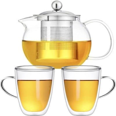 Set ceainic cu 2 cani, Quasar & Co.®, cu infuzor, capac si 2 cani cu pereti dubli, 850 ml/2×350 ml, transparent 9 Set ceainic cu 2 cani, Quasar & Co.®, cu infuzor, capac si 2 cani cu pereti dubli, 850 ml/2×350 ml, transparent 9
