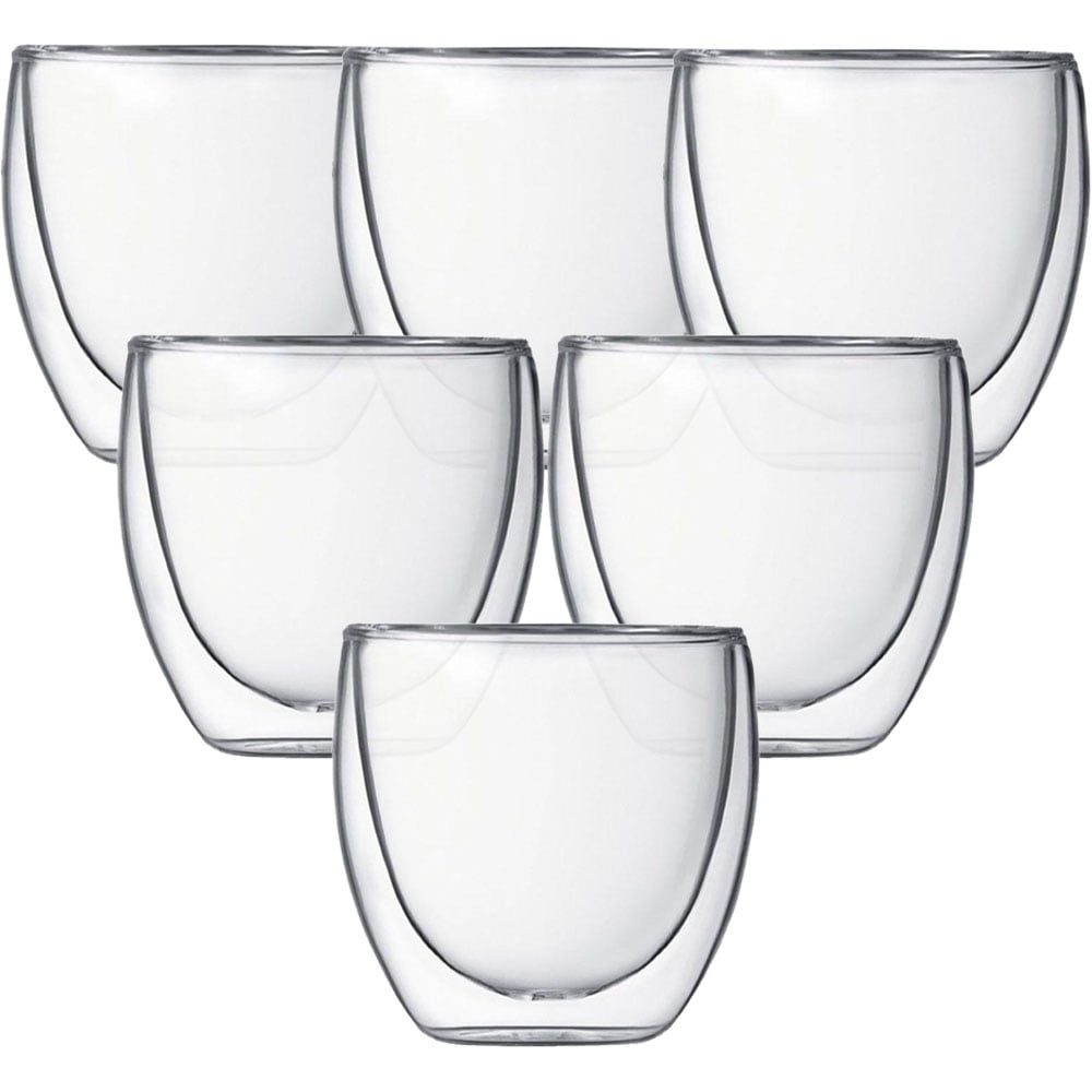 Set 6 pahare cu pereti dubli, Quasar & Co.®, termorezistente, 250 ml, sticla, transparent 3 Set 6 pahare cu pereti dubli, Quasar & Co.®, termorezistente, 250 ml, sticla, transparent 3