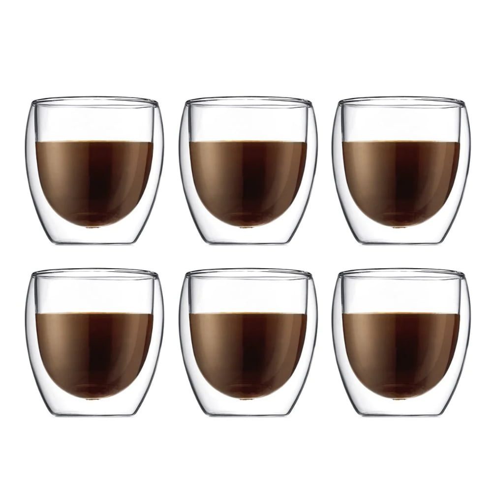 Set 6 pahare cu pereti dubli, Quasar & Co.®, termorezistente, 250 ml, sticla, transparent 2 Set 6 pahare cu pereti dubli, Quasar & Co.®, termorezistente, 250 ml, sticla, transparent 2