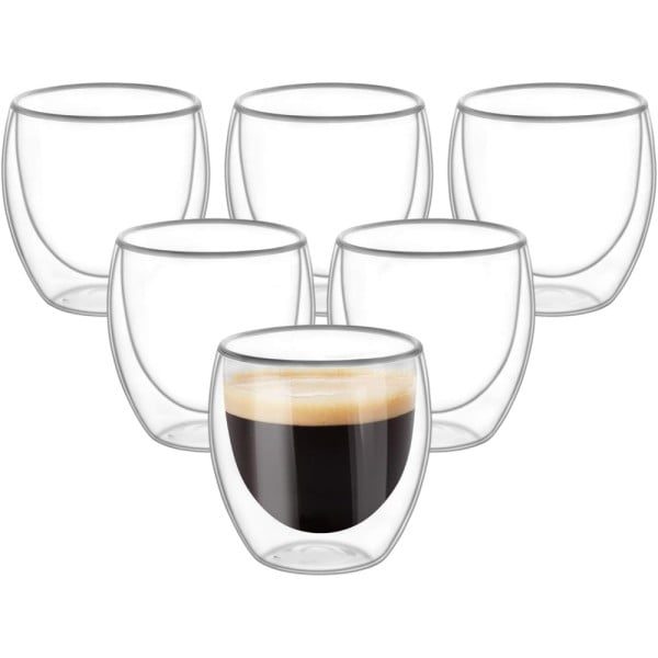 Set 6 pahare cu pereti dubli, Quasar & Co.®, termorezistente, 250 ml, sticla, transparent - imagine 4