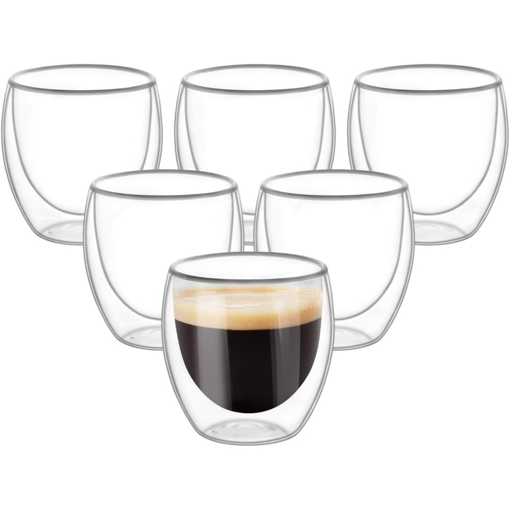 Set 6 pahare cu pereti dubli, Quasar & Co.®, termorezistente, 250 ml, sticla, transparent 4 Set 6 pahare cu pereti dubli, Quasar & Co.®, termorezistente, 250 ml, sticla, transparent 4