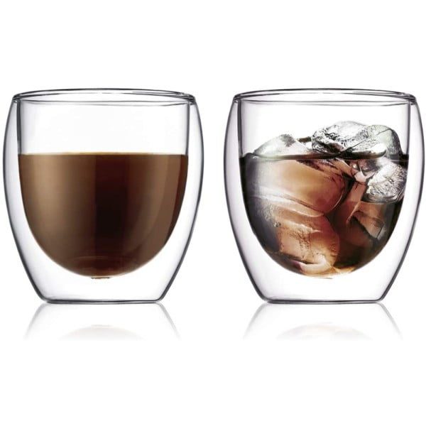 Set 6 pahare cu pereti dubli, Quasar & Co.®, termorezistente, 250 ml, sticla, transparent - imagine 5