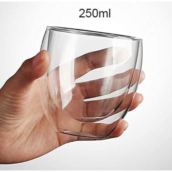 Set 6 pahare cu pereti dubli, Quasar & Co.®, termorezistente, 250 ml, sticla, transparent - imagine 9