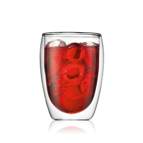 Set 6 pahare cu pereti dubli, Quasar & Co.®, termorezistente, 350 ml, sticla, transparent - imagine 5