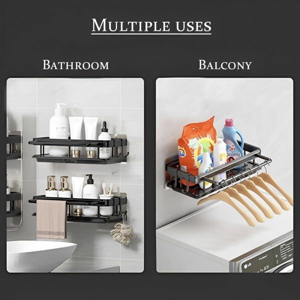 Suport burete vase, dozator detergent Quasar & Co.®, cu tava, 30,5x13x5,5 cm, aluminiu/plastic, gri - imagine 8