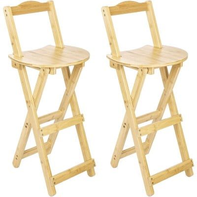 Set 2 scaune bar Quasar & Co.®, inalte, pliabile, din bambus natural, stabile si usoare, ideale pentru bucatarie, dining, terasa sau bar, stil minimalist, 36x33x97 cm, maro deschis 9 Set 2 scaune bar Quasar & Co.®, inalte, pliabile, din bambus natural, stabile si usoare, ideale pentru bucatarie, dining, terasa sau bar, stil minimalist, 36x33x97 cm, maro deschis 9