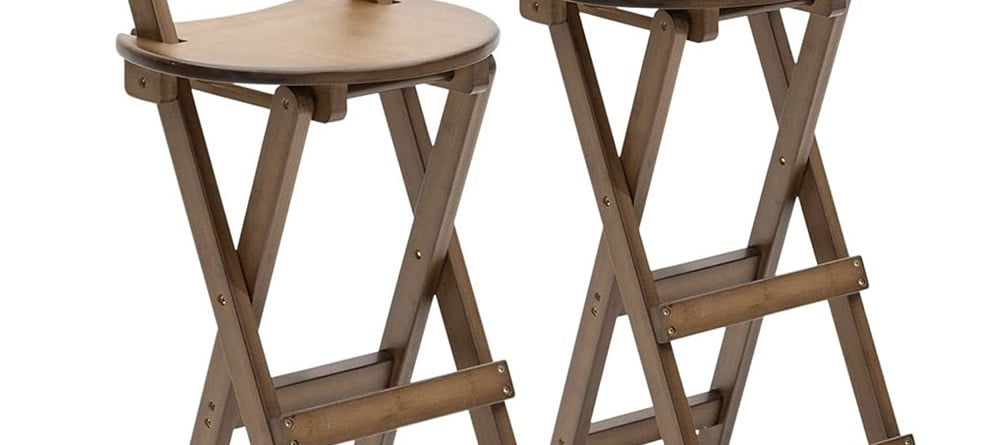 Set 2 scaune bar, Quasar & Co.®, pliabile, 36 x 33 x 97 cm, bambus, maro inchis Scaune bar 2024-05-11
