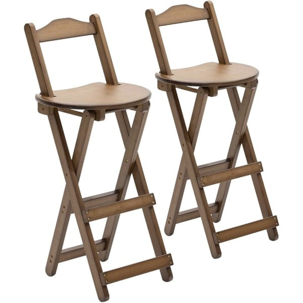 Set 2 scaune bar, Quasar & Co.®, pliabile, 36 x 33 x 97 cm, bambus, maro inchis Scaune bar 2024-05-02 2