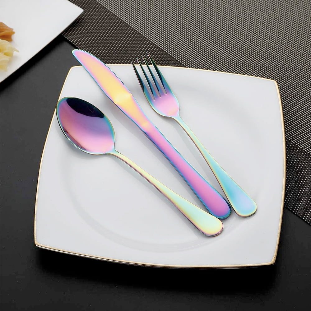 Set 14 tacamuri inox, Quasar & Co.®, pentru birou, calatorii, camping, husa depozitare, 24 x 7 cm, fade 3