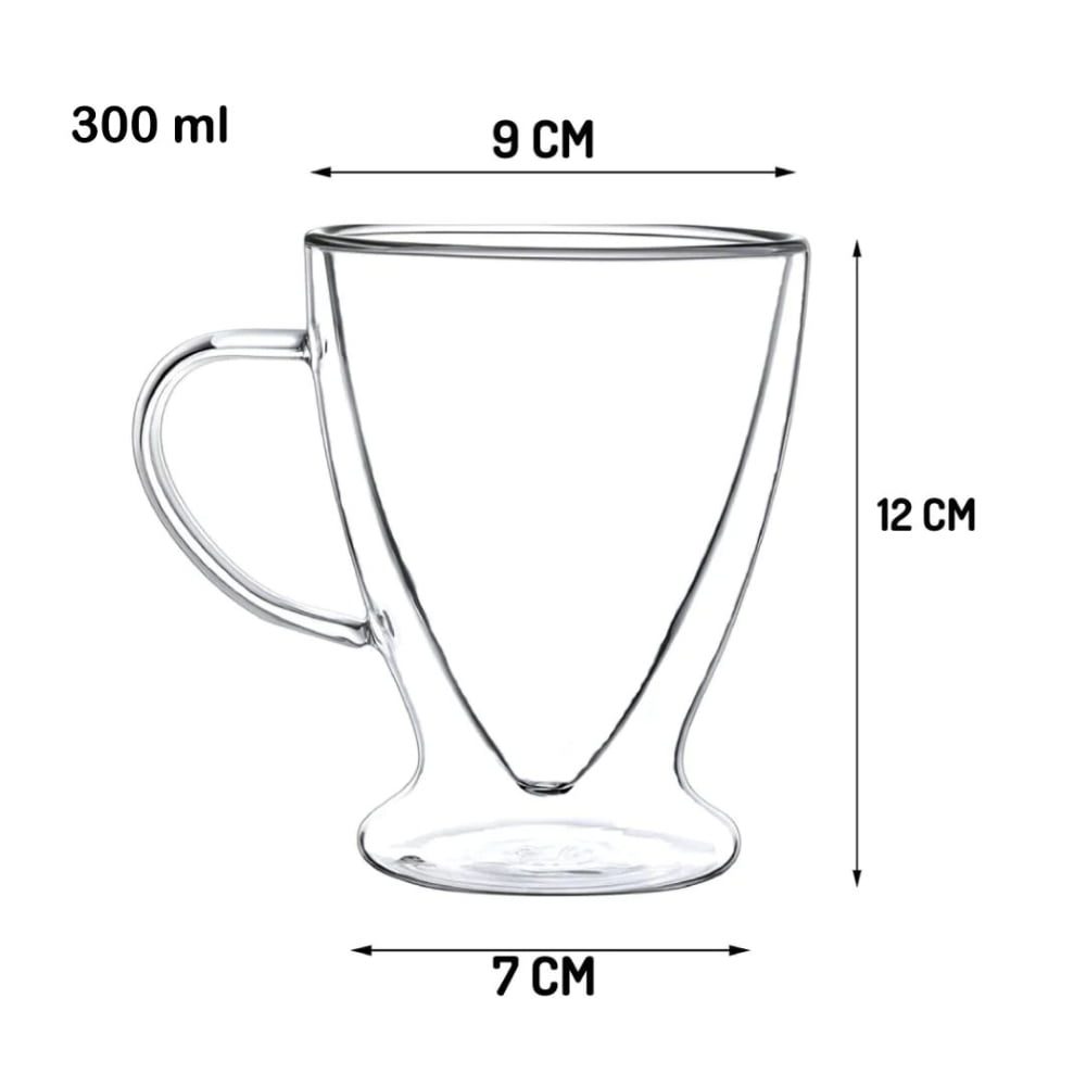 Set 4 cani cu pereti dubli, Quasar & Co.®, sticla termorezistenta, 300 ml, transparent 9 Set 4 cani cu pereti dubli, Quasar & Co.®, sticla termorezistenta, 300 ml, transparent 9