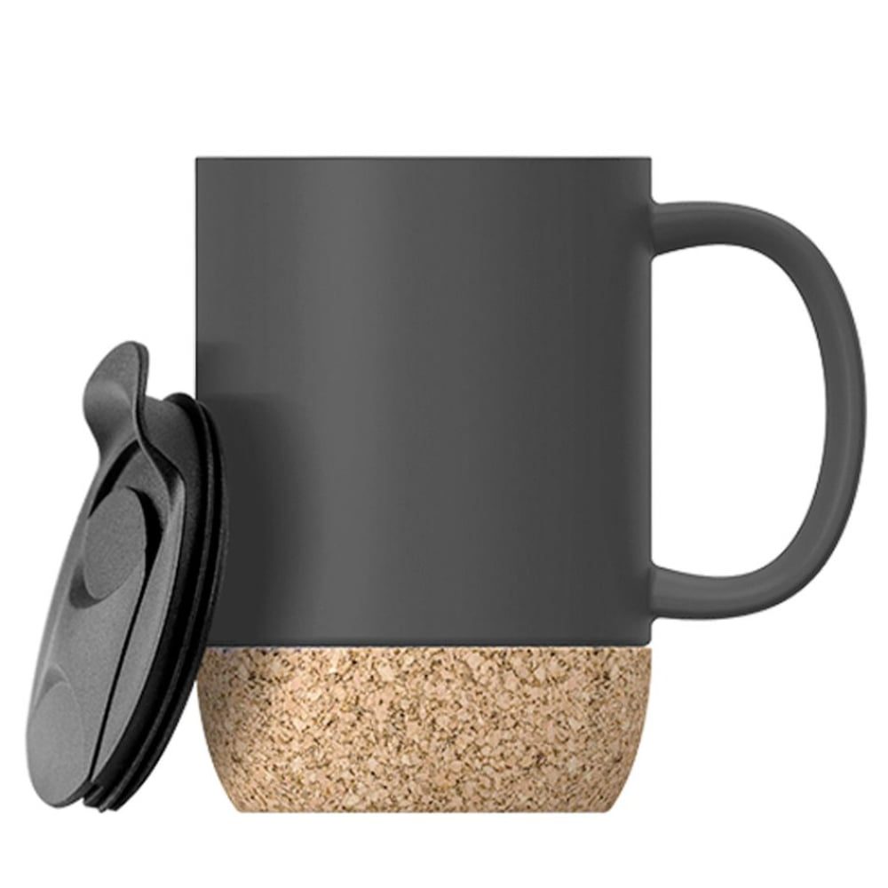 Set 2 cani cafea/ceai, Quasar & Co.®, pretabile voiaj/calatorie, cu capac to go, baza de pluta, ceramica, 400 ml, corai/gri 2 Set 2 cani cafea/ceai, Quasar & Co.®, pretabile voiaj/calatorie, cu capac to go, baza de pluta, ceramica, 400 ml, corai/gri 2