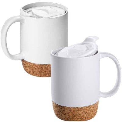 Set 2 cani cafea/ceai, Quasar & Co.®, pretabile voiaj/calatorie, cu capac to go, baza de pluta, ceramica, 400 ml, alb 7 Set 2 cani cafea/ceai, Quasar & Co.®, pretabile voiaj/calatorie, cu capac to go, baza de pluta, ceramica, 400 ml, alb 7