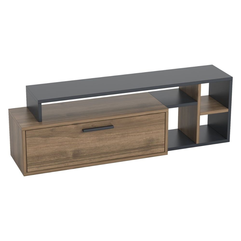 Comoda TV, Quasar & Co.®, mobilier living, 120 x 29 x 38 cm, MDF, maslin/negru 2 Comoda TV, Quasar & Co.®, mobilier living, 120 x 29 x 38 cm, MDF, maslin/negru 2