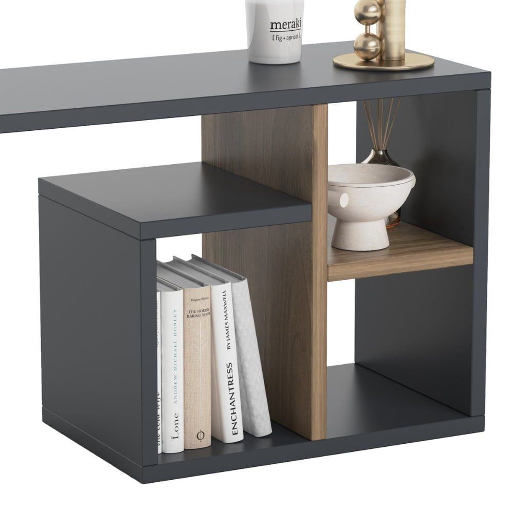 Comoda TV, Quasar & Co.®, mobilier living, 120 x 29 x 38 cm, MDF, maslin/negru 5 Comoda TV, Quasar & Co.®, mobilier living, 120 x 29 x 38 cm, MDF, maslin/negru 5