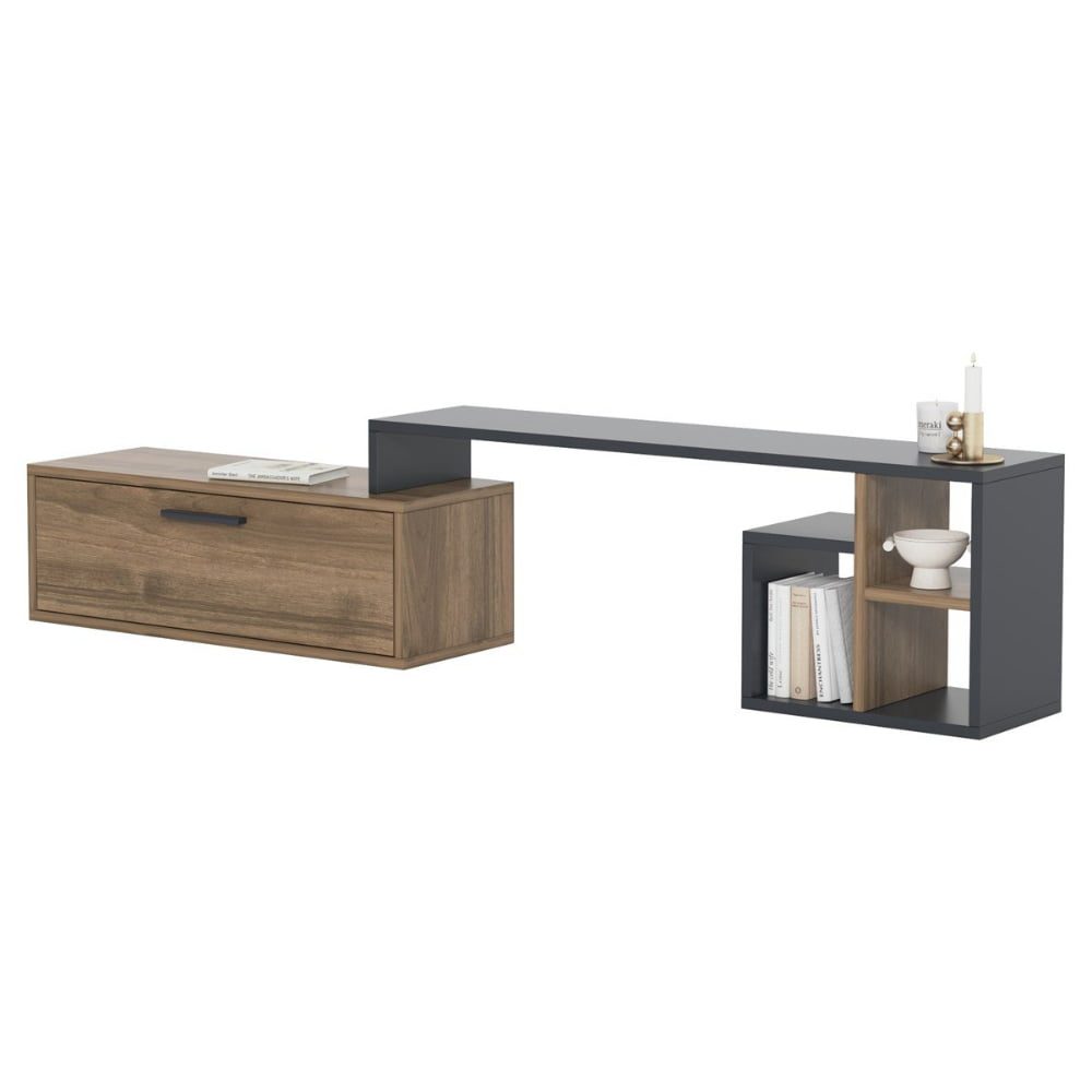 Comoda TV, Quasar & Co.®, mobilier living, 120 x 29 x 38 cm, MDF, maslin/negru 4 Comoda TV, Quasar & Co.®, mobilier living, 120 x 29 x 38 cm, MDF, maslin/negru 4