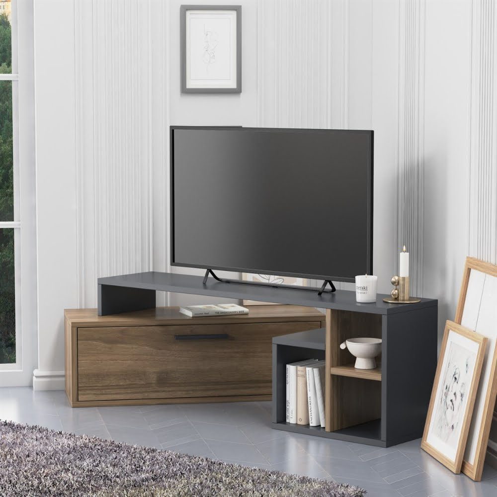 Comoda TV, Quasar & Co.®, mobilier living, 120 x 29 x 38 cm, MDF, maslin/negru 7 Comoda TV, Quasar & Co.®, mobilier living, 120 x 29 x 38 cm, MDF, maslin/negru 7